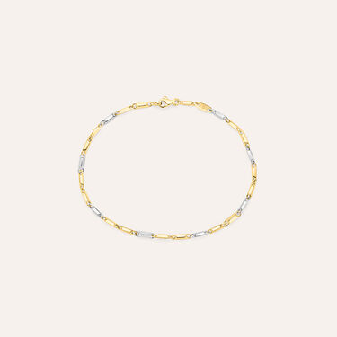 Bracciale Catena Oro Uomo Oro Bicolore