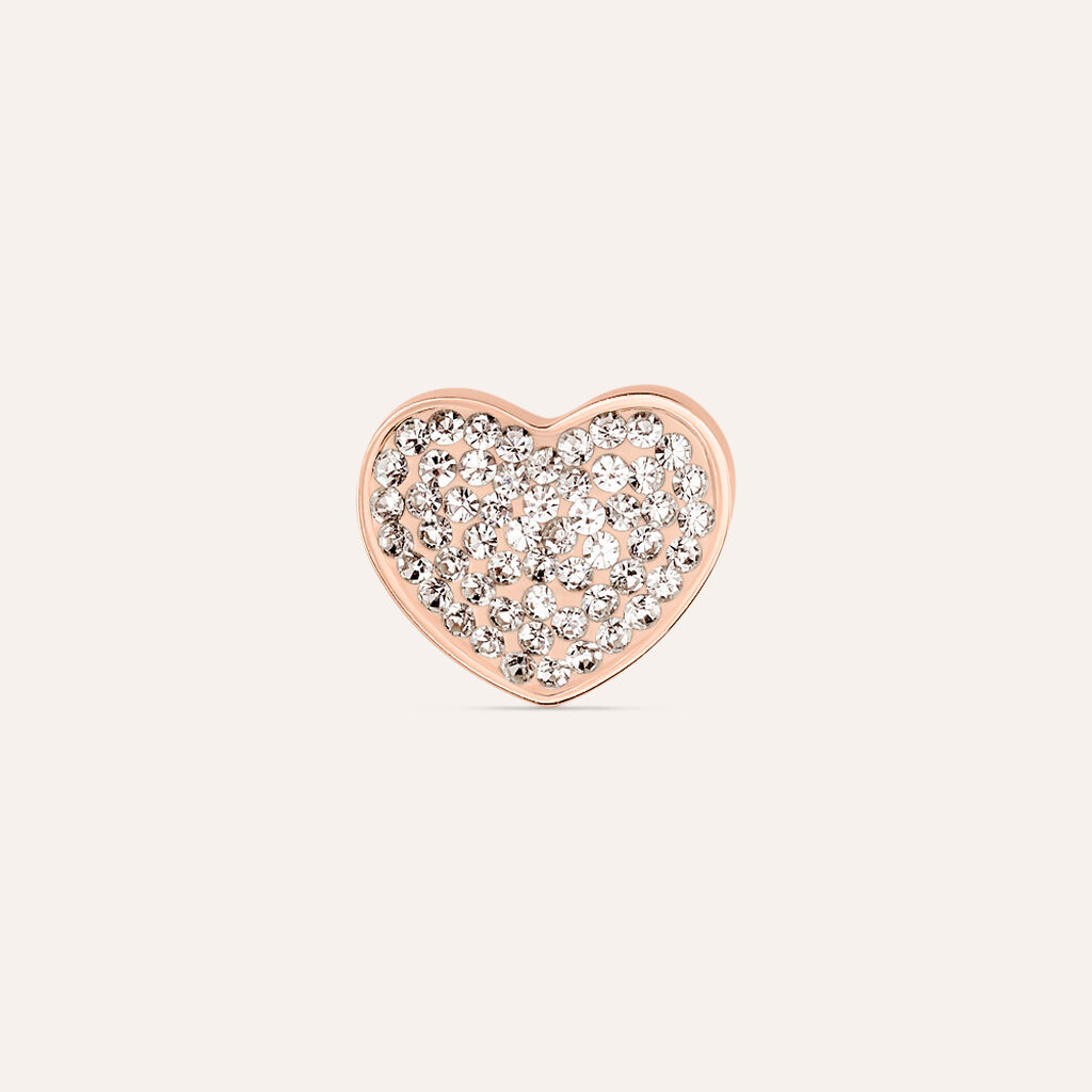 Orecchini Lobo Lady Phantasya Acciaio Rosa Cristallo - Orecchini a Lobo Donna | Stroili