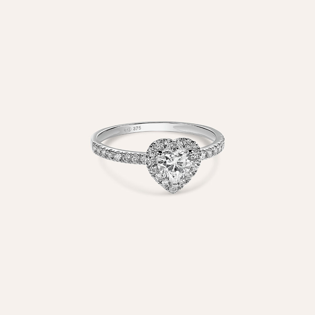 Anello Solitario Claire Oro Bianco Cubic Zirconia - Anelli con Pietre Donna | Stroili