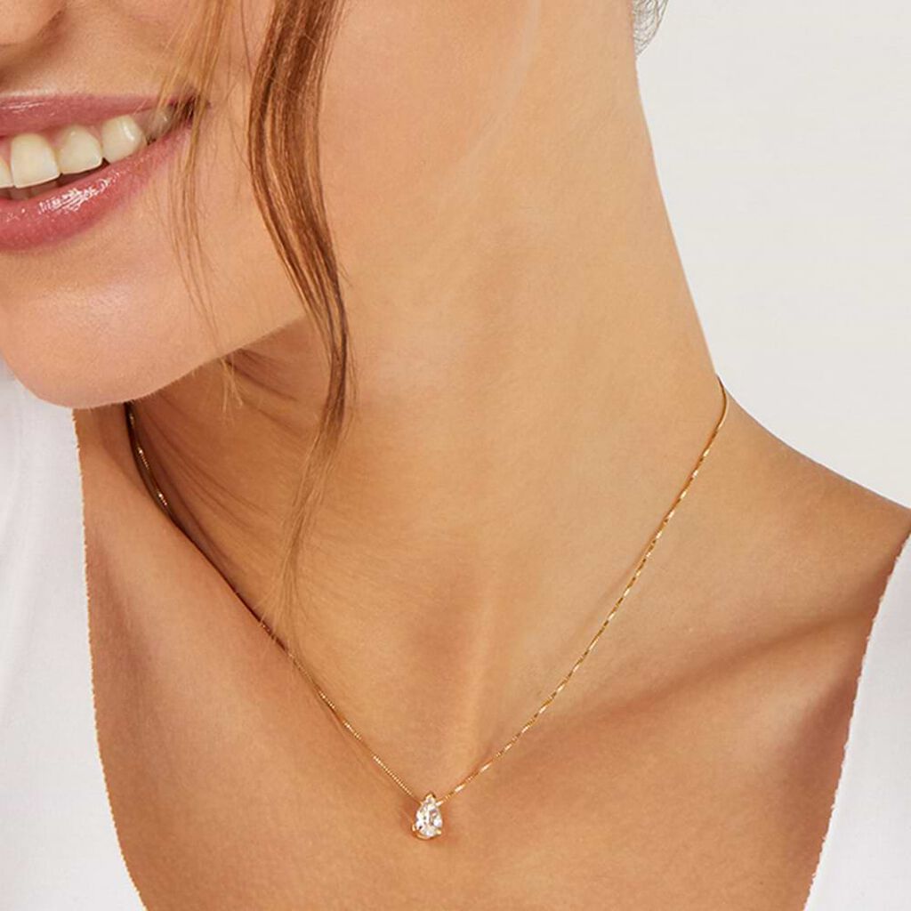 Collana Punto Luce Claire Oro Giallo Cubic Zirconia - Collane Punto Luce Donna | Stroili