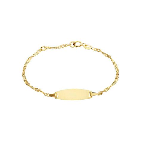 Bracciale Con Targhetta Holy Oro Giallo - Bracciali con Incisione Bambino | Stroili