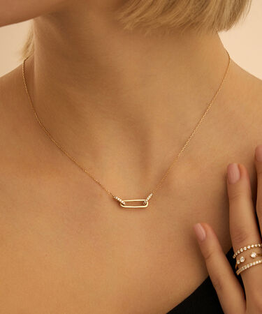 Collana Diamade Glam Oro Giallo Diamante Lab-Grown