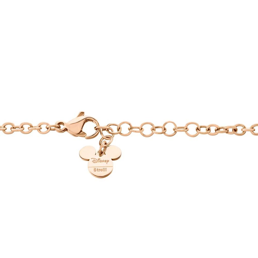 Collana Mickey Mouse & Friends Acciaio Rosa Cristallo - Collane Donna | Stroili