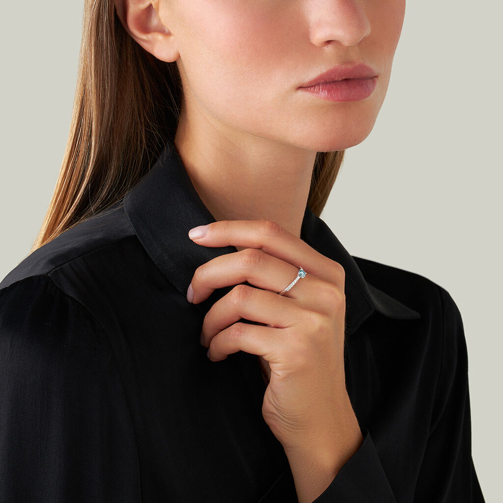 Anello Solitario Diamade Oro Bianco Diamante Lab-Grown - Anelli con Pietre Donna | Stroili