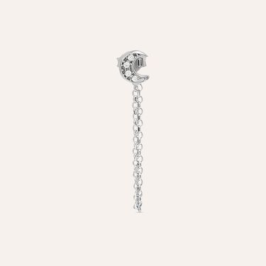 Mono Orecchino Pendente Silver Moments Argento Rodiato Cubic Zirconia