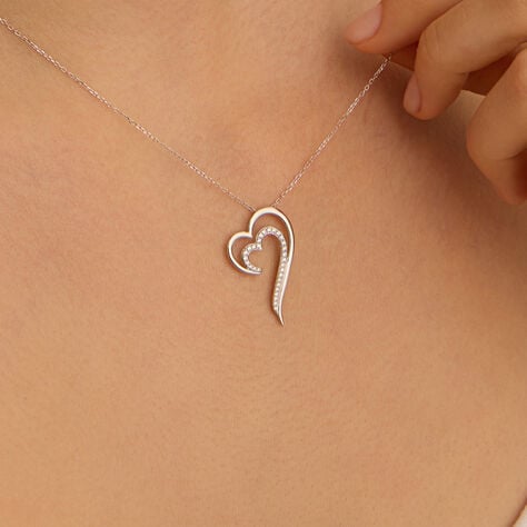 Collana Claire Oro Bianco Cubic Zirconia - Collane Donna | Stroili