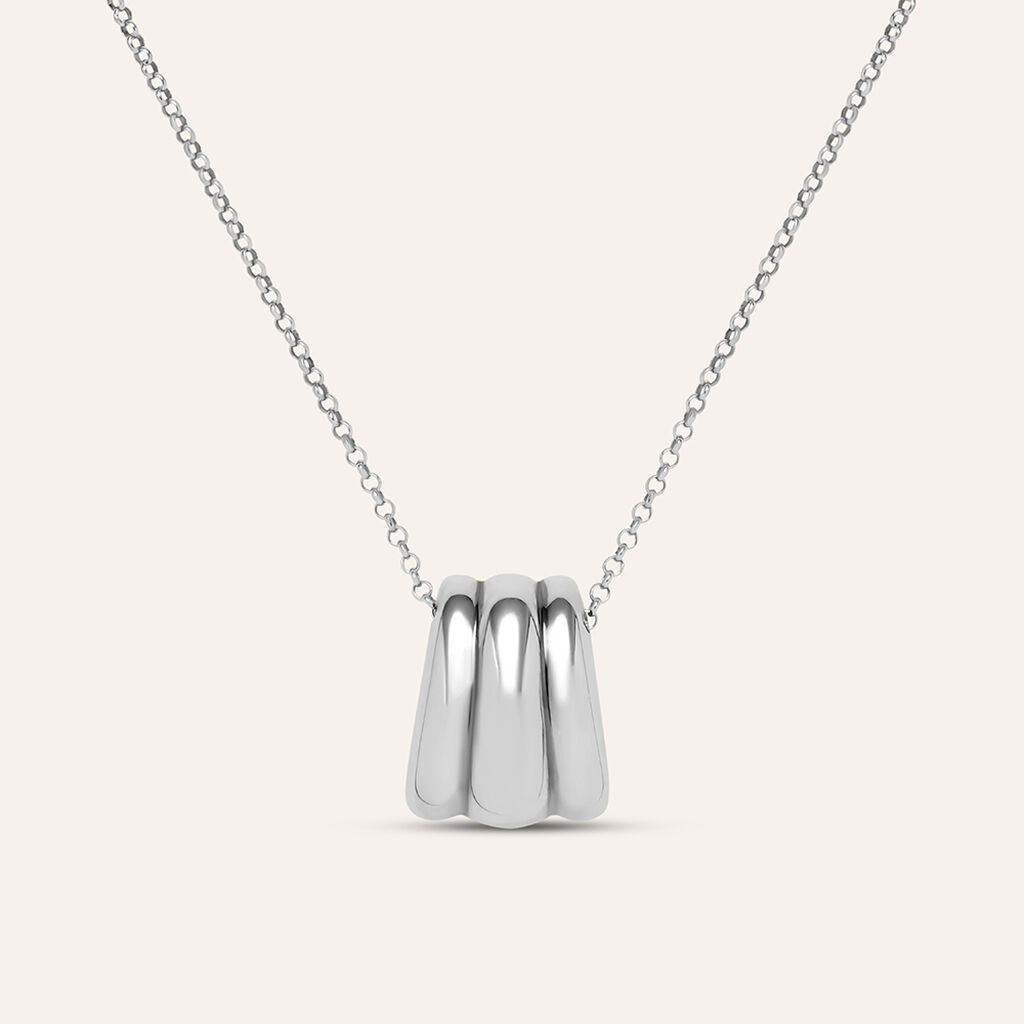 Collana Silver Collection Argento Rodiato