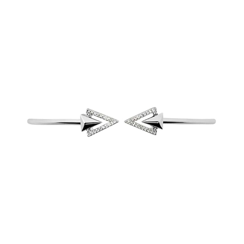 Bangle Silver Shine Argento Rodiato Cubic Zirconia - Bracciali Rigidi Donna | Stroili