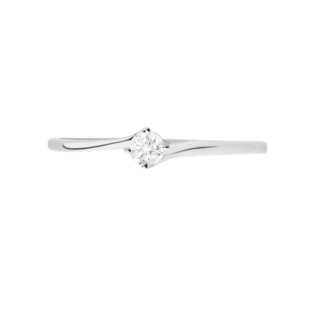 Anello Solitario Firmamenti Oro Bianco Diamante - Anelli con Pietre Donna | Stroili