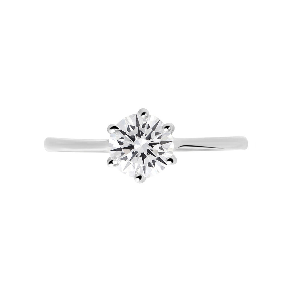 Anello Solitario Silver Elegance Argento Rodiato Cubic Zirconia - Anelli con Pietre Donna | Stroili