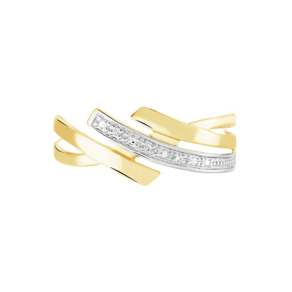 Anello Fascia Sophia Oro Giallo Diamante - Anelli con Pietre Donna | Stroili