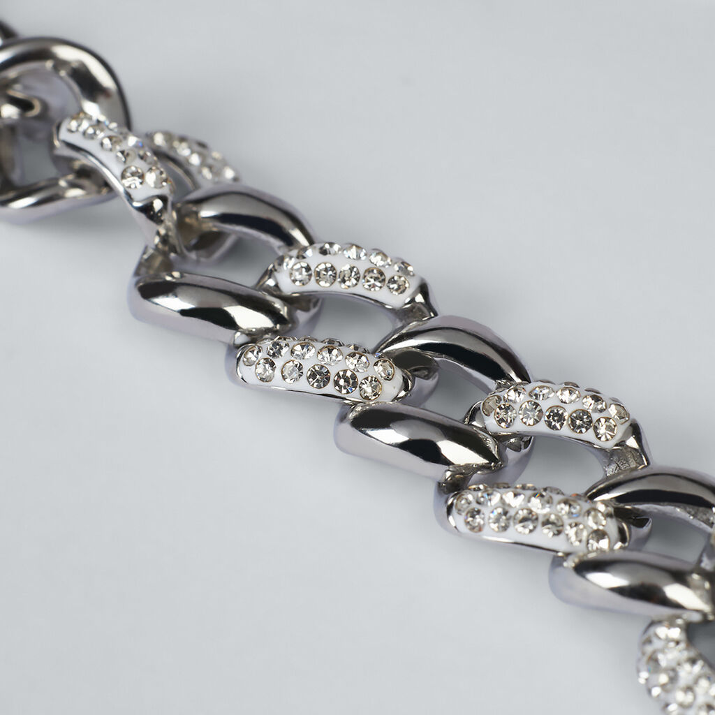 Bracciale Catena Aura Acciaio Cristallo