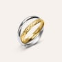 Anello Fascia Golden Lover Oro Bicolore