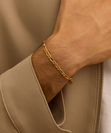 Bracciale Catena Oro Uomo Oro Giallo