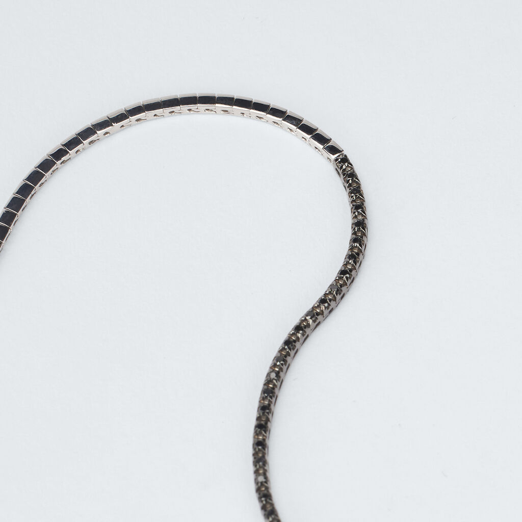 Bracciale Tennis L'homme Diamant Oro Bianco Diamante - Bracciali Tennis Uomo | Stroili
