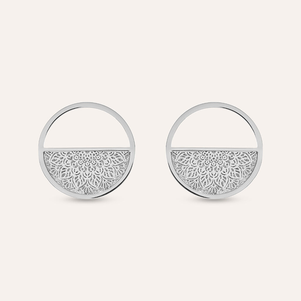 Orecchini Lobo Lady Shine Acciaio - Orecchini a Lobo Donna | Stroili