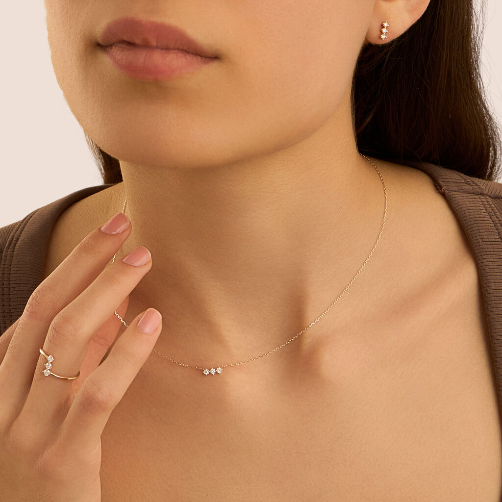 Collana Diamade Glam Oro Giallo Diamante Lab-Grown