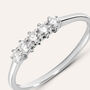 Anello Riviere Grace Oro Bianco Diamante
