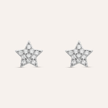 Orecchini Lobo Claire Oro Bianco Cubic Zirconia