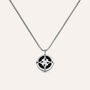 Collana Man Code Acciaio Bicolore Bianco / Nero