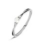 Anello Solitario Gabrielle Oro Bianco Perla D'Acqua Dolce Cubic Zirconia