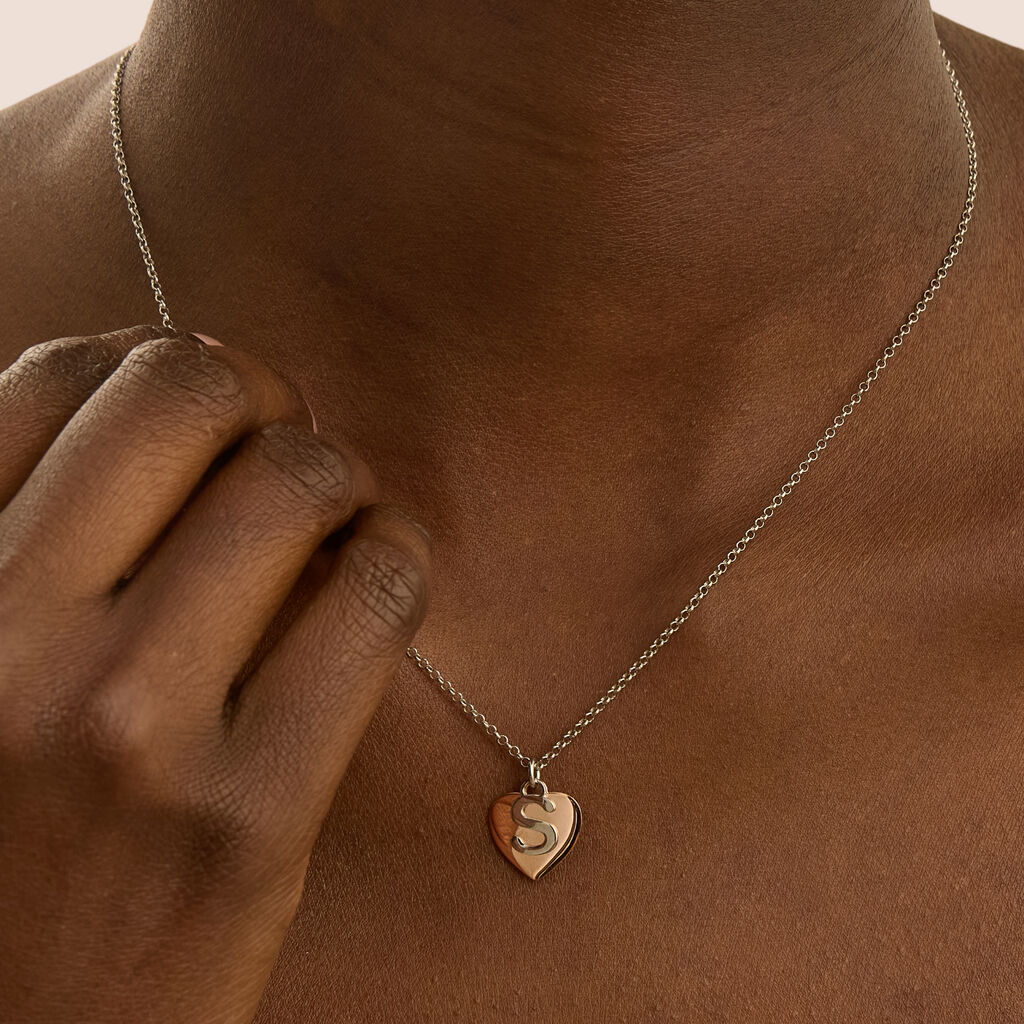 Collana Silver Collection Argento Bicolore Bianco / Rosa