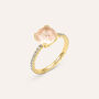 Anello Solitario Amélie Oro Giallo Quarzo Cubic Zirconia