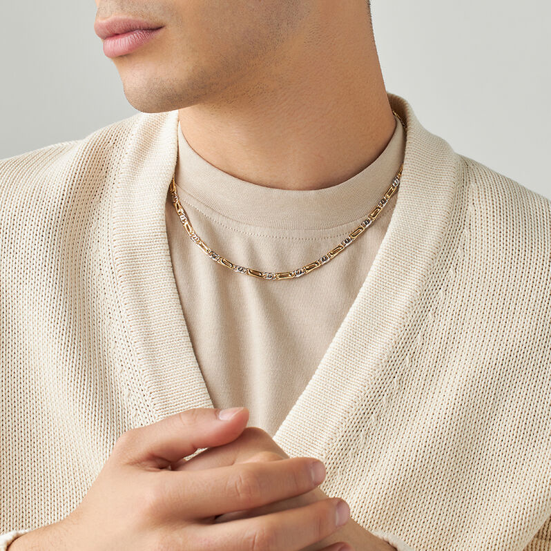 Catena L'homme Or Oro Bicolore - Collane Catena Uomo | Stroili