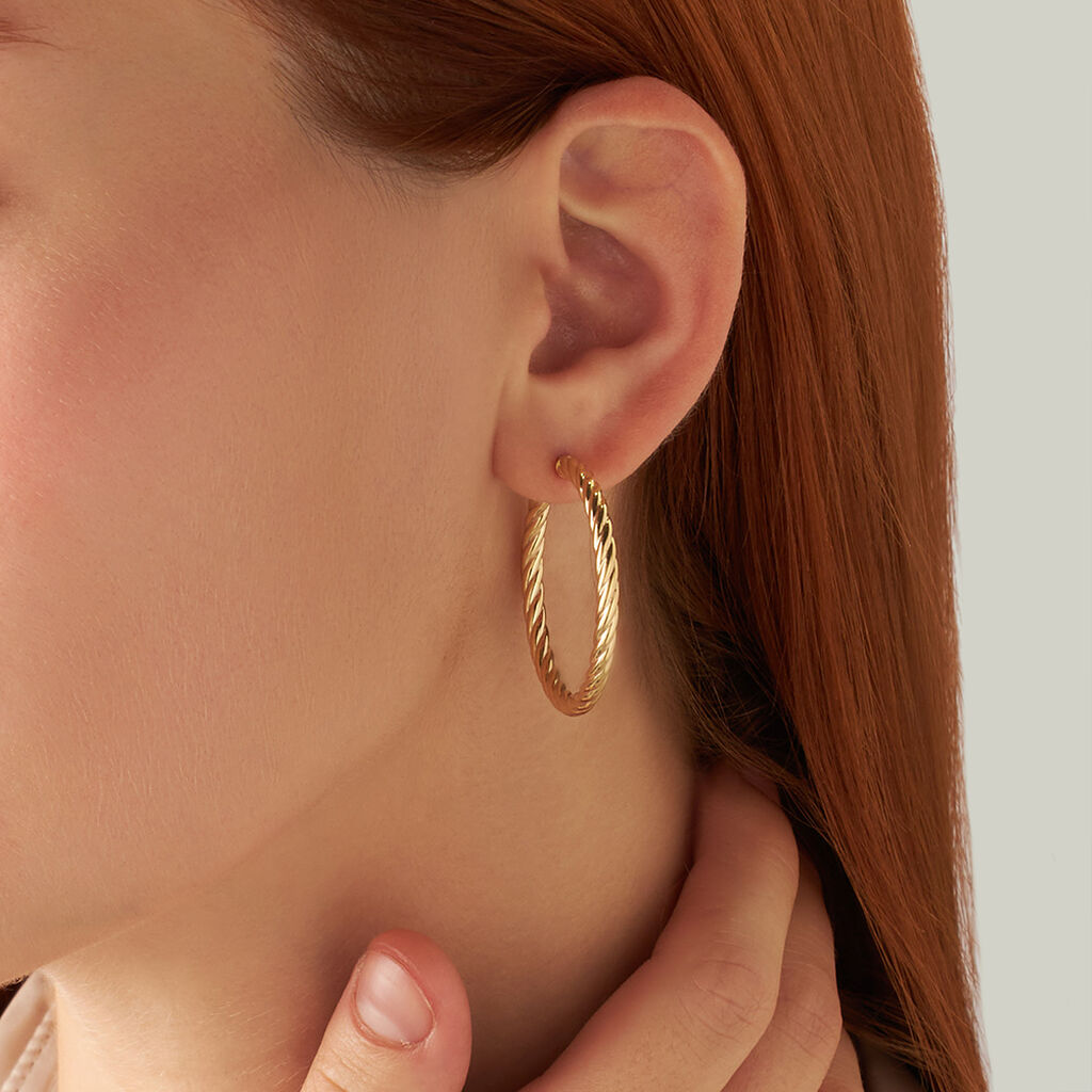 Orecchini A Cerchio Toujours Oro Giallo - Orecchini a Cerchio Donna | Stroili