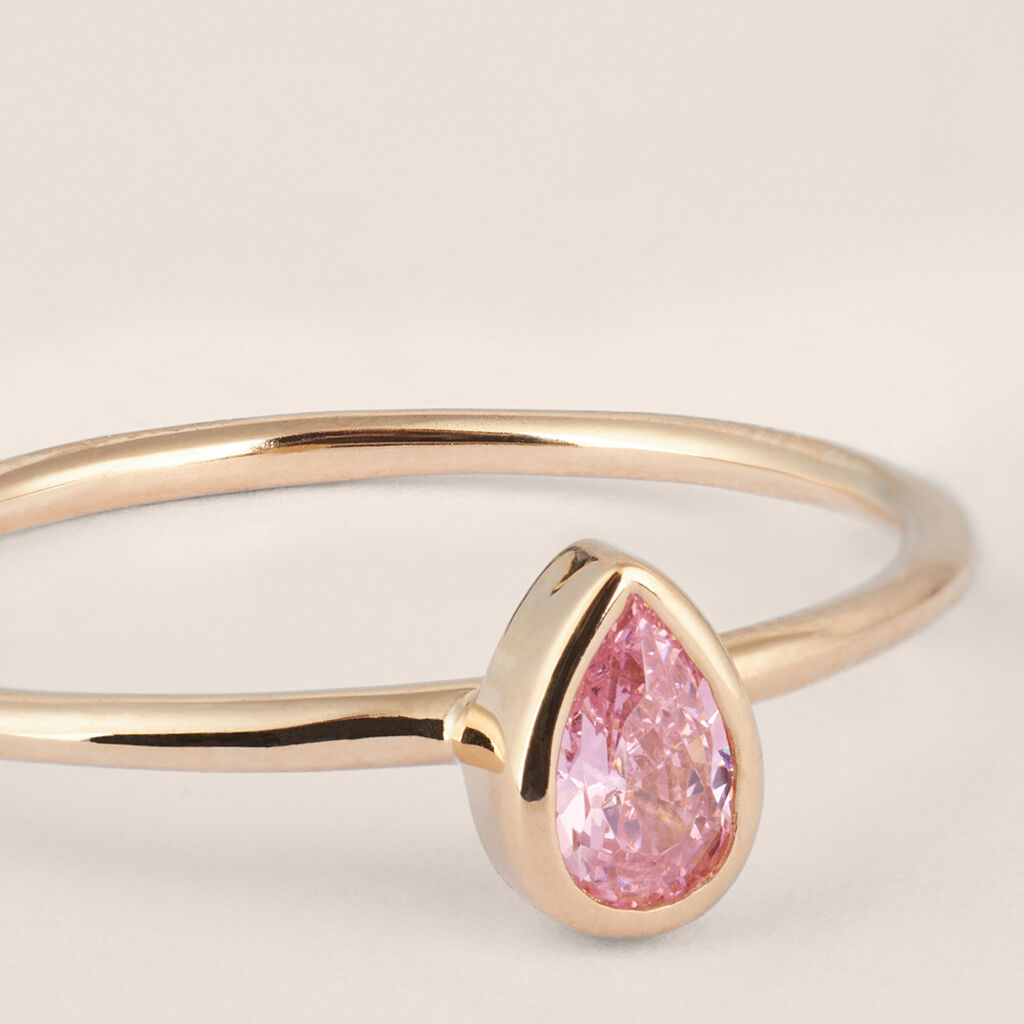 Anello Solitario Golden Dream Placcato Oro Giallo Cristallo - Anelli con Pietre Donna | Stroili