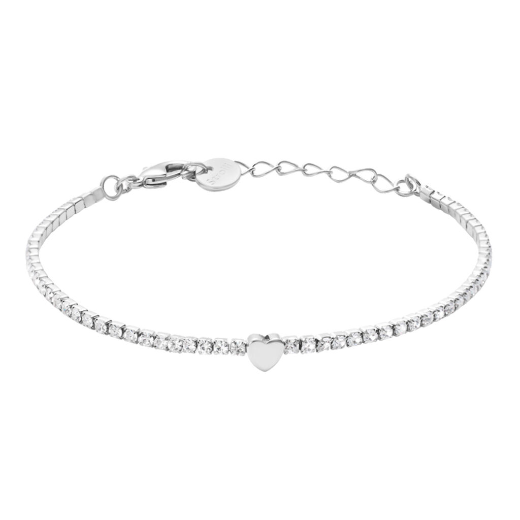 Bracciale Tennis Romantic Shine Metallo Cristallo - Bracciali Tennis Donna | Stroili