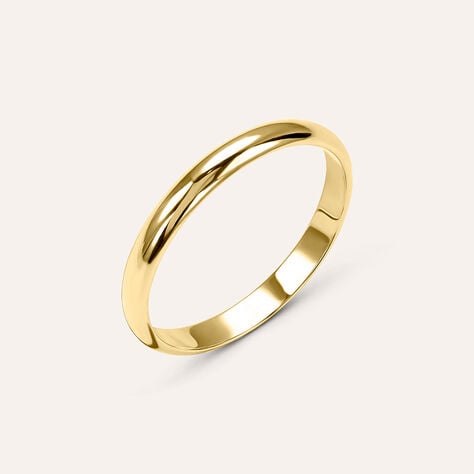Fede Classica Leggera 2.5 mm Oro Giallo - Anelli con Incisione Unisex | Stroili