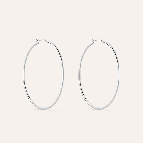 Orecchini A Cerchio Silver Collection Argento Rodiato - Orecchini a Cerchio Donna | Stroili