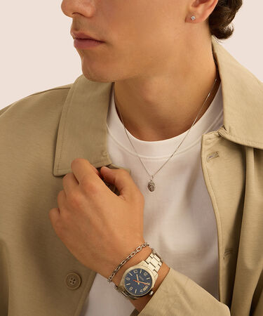 Mono Orecchino Lobo Punto Luce Gentleman Argento Rodiato Cubic Zirconia