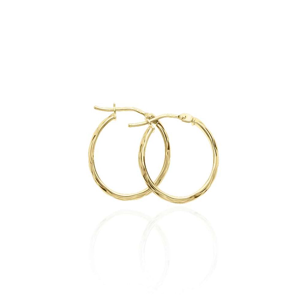 Orecchini A Cerchio Gold Essence Oro Giallo - Orecchini a Cerchio Donna | Stroili