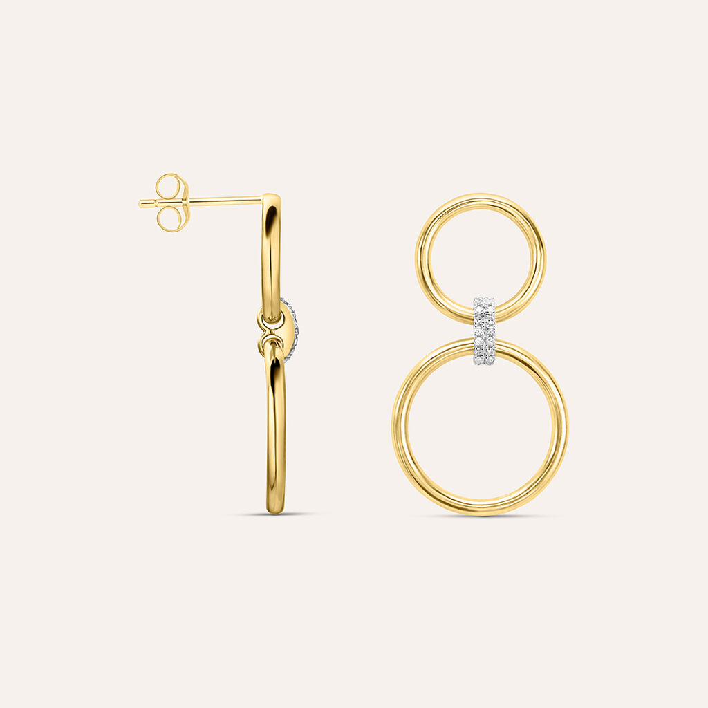 Orecchini Pendenti Sophia Oro Giallo Diamante - Orecchini Pendenti Donna | Stroili