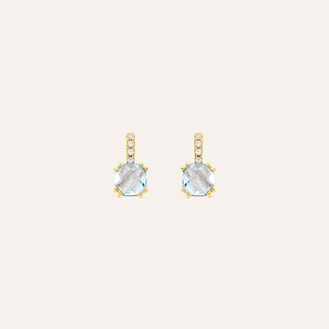 Orecchini Lobo Punto Luce Amélie Oro Giallo Topazio Cubic Zirconia - Orecchini a Lobo Donna | Stroili
