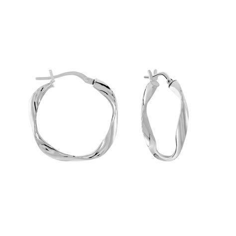 Orecchini A Cerchio Silver Collection Argento Rodiato - Orecchini a Cerchio Donna | Stroili