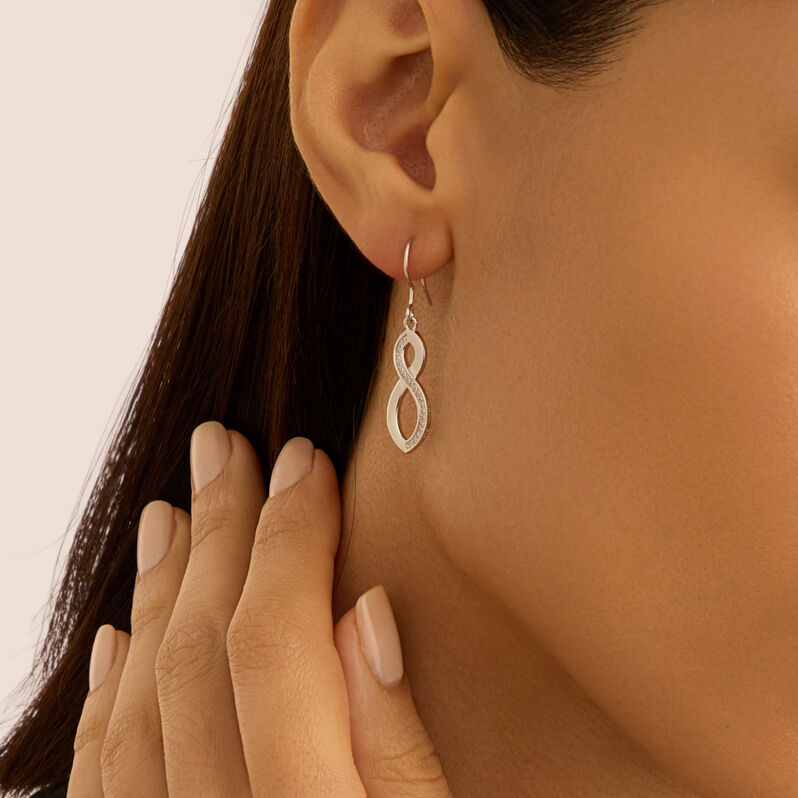 Orecchini Pendenti Silver Shine Argento Rodiato Cubic Zirconia - Orecchini Pendenti Donna | Stroili