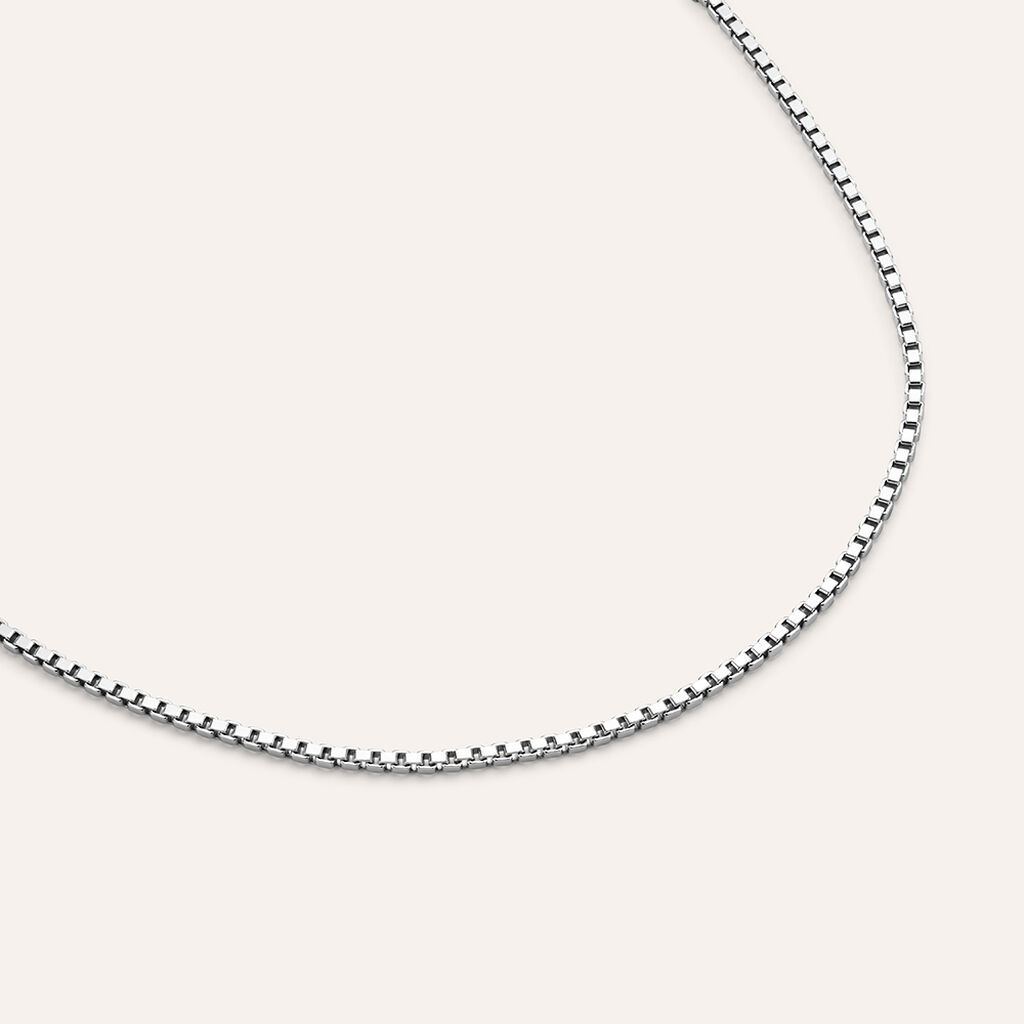 Bracciale Catena Gentleman Argento Rodiato