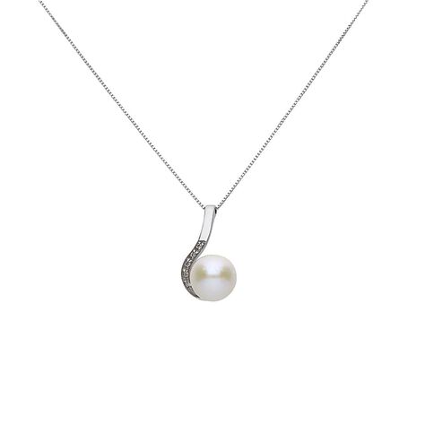 Collana Gold Pearls Oro Bianco Perla D'Acqua Dolce Diamante - Collane Donna | Stroili