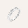 Anello Trilogy Silver Elegance Argento Rodiato Cubic Zirconia