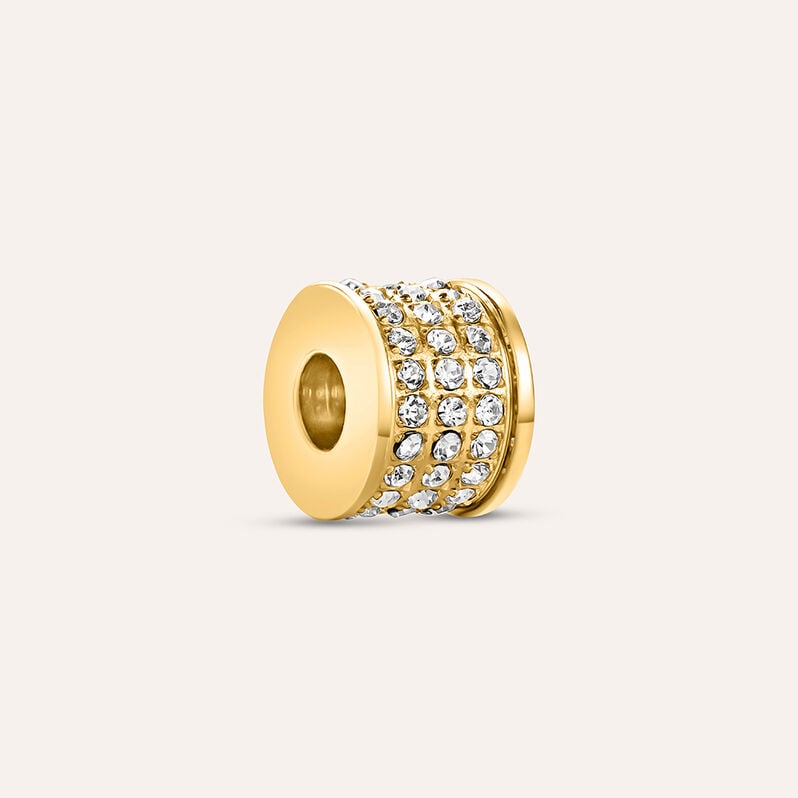 Bead Essential Code Acciaio Dorato Cristallo - Beads Unisex | Stroili