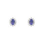 Orecchini Lobo Jasmine Oro Bianco Tanzanite Diamante