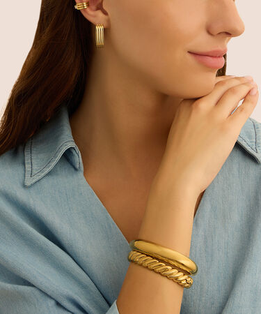 Bangle Radiance Acciaio Dorato