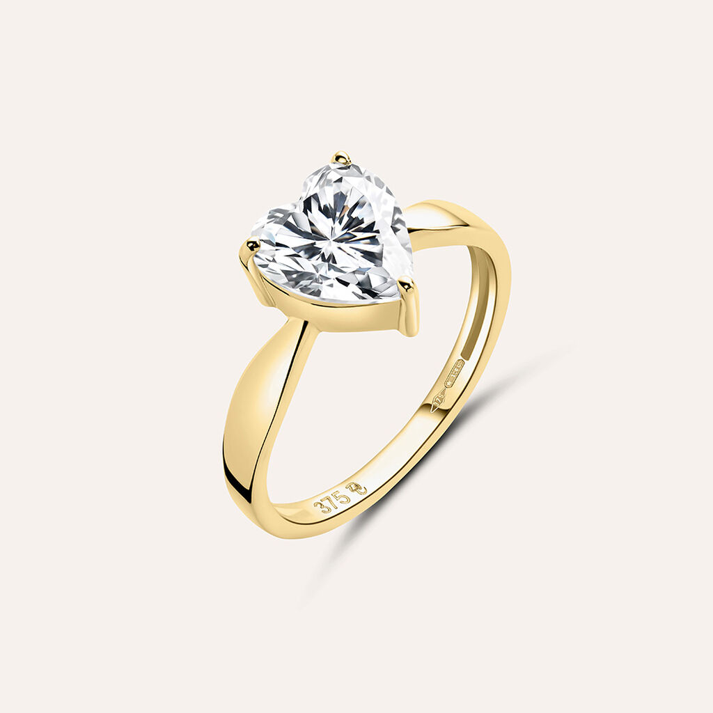 Anello Solitario Claire Oro Giallo Cubic Zirconia - Anelli con Pietre Donna | Stroili