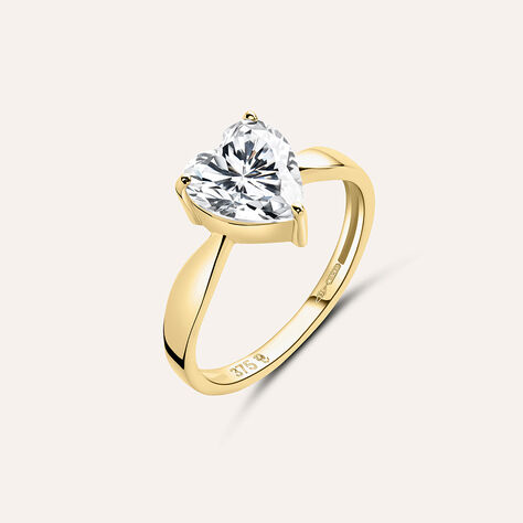 Anello Solitario Claire Oro Giallo Cubic Zirconia - Anelli con Pietre Donna | Stroili