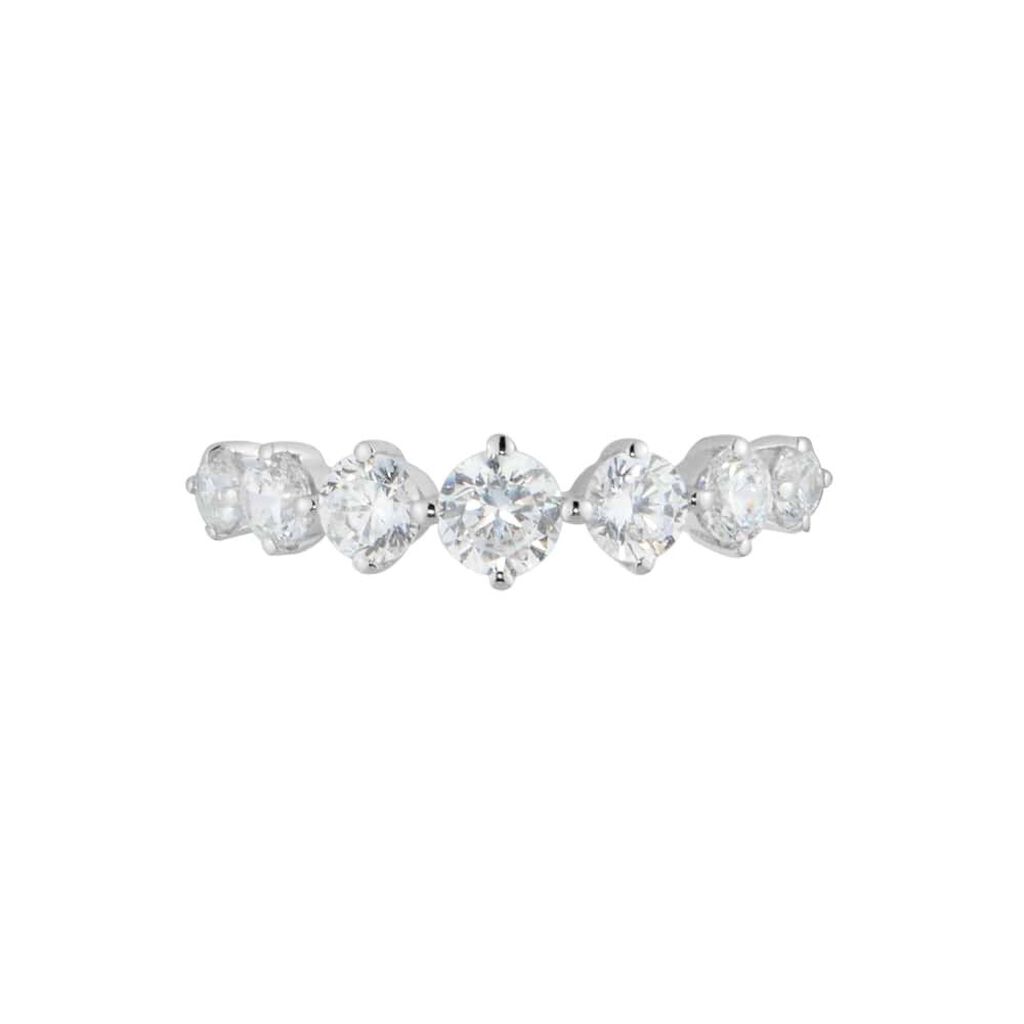 Anello Riviere Claire Oro Bianco Cubic Zirconia - Anelli Riviere Donna | Stroili