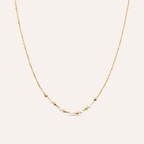Collana Desideria Argento Nobile Dorato Perla D'Acqua Dolce - Collane Donna | Stroili