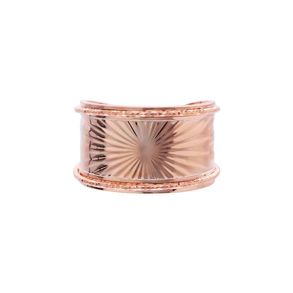 Anello raggi a fascia in bronzo rosato - Anelli Donna | Stroili
